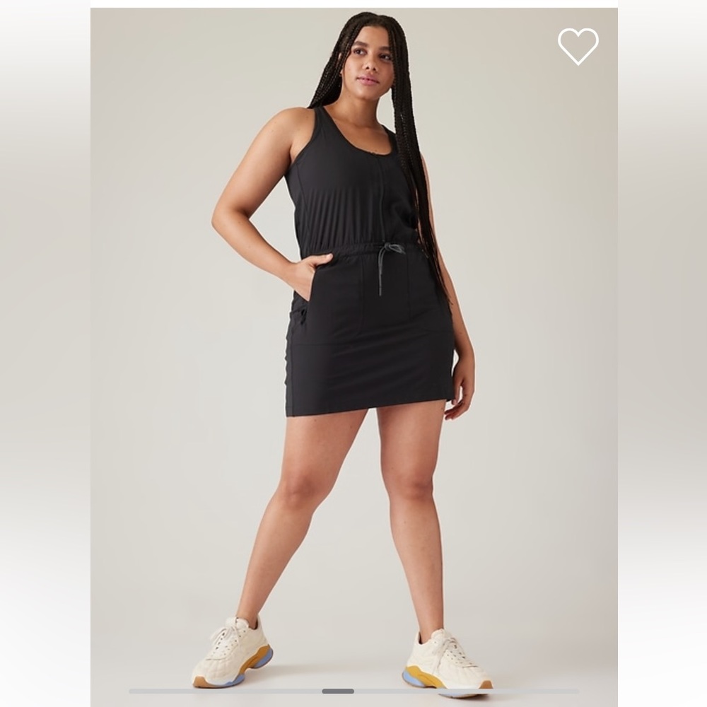 Athleta Expedition Dress Skort Dress // Black #446859 - Picture 1 of 16